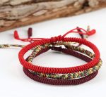 MENGLINA Men Women Chinese Lucky Red String Bracelet Tibetan Buddhist Prayer Handmade Yoga Prayer Rope Mala Bracelet Adjustable Size - Image 3